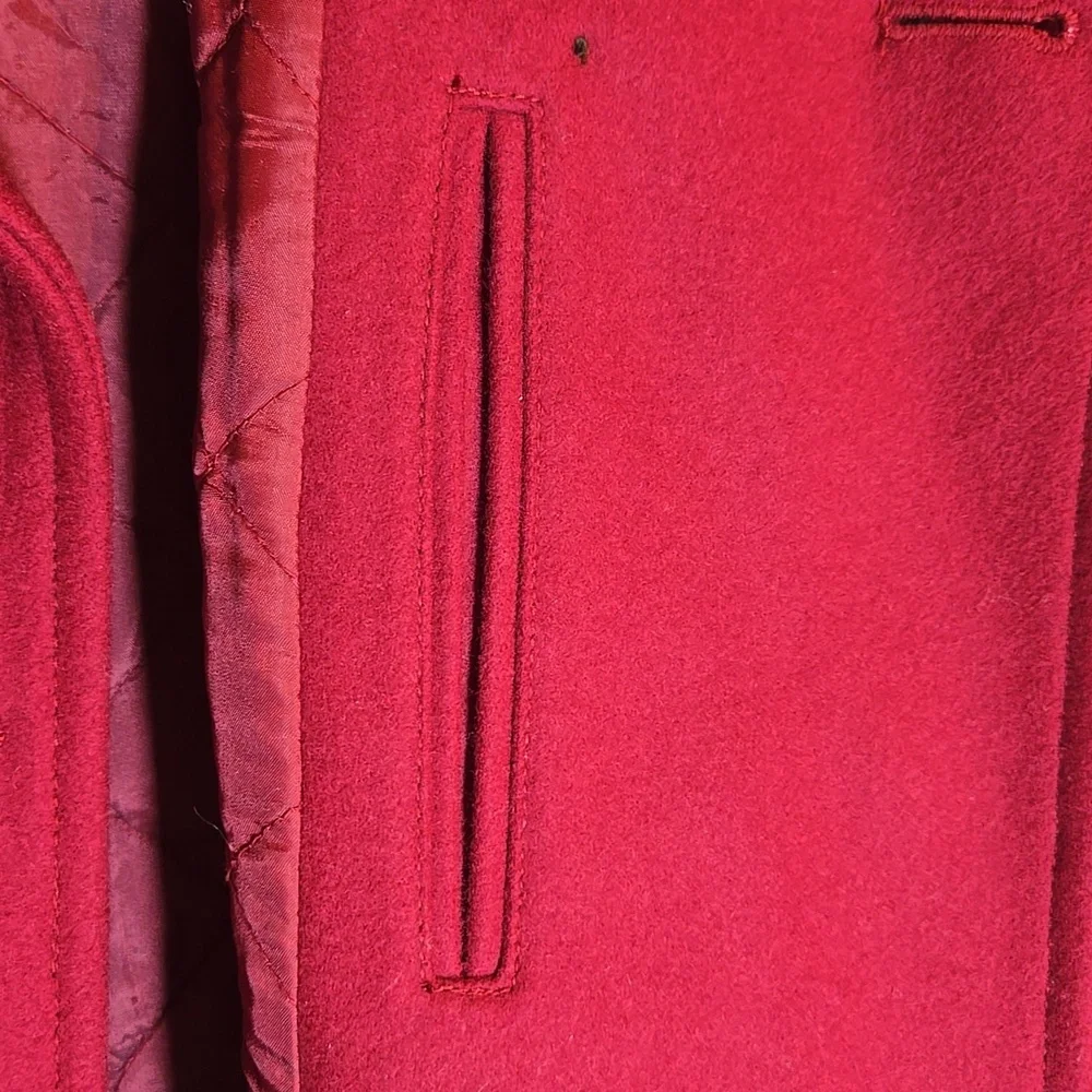 J. Crew Wool Doulbe Breasted Quilted Thinsulated Lined Button Cuff Peacoat NWOT - Picture 12 of 15